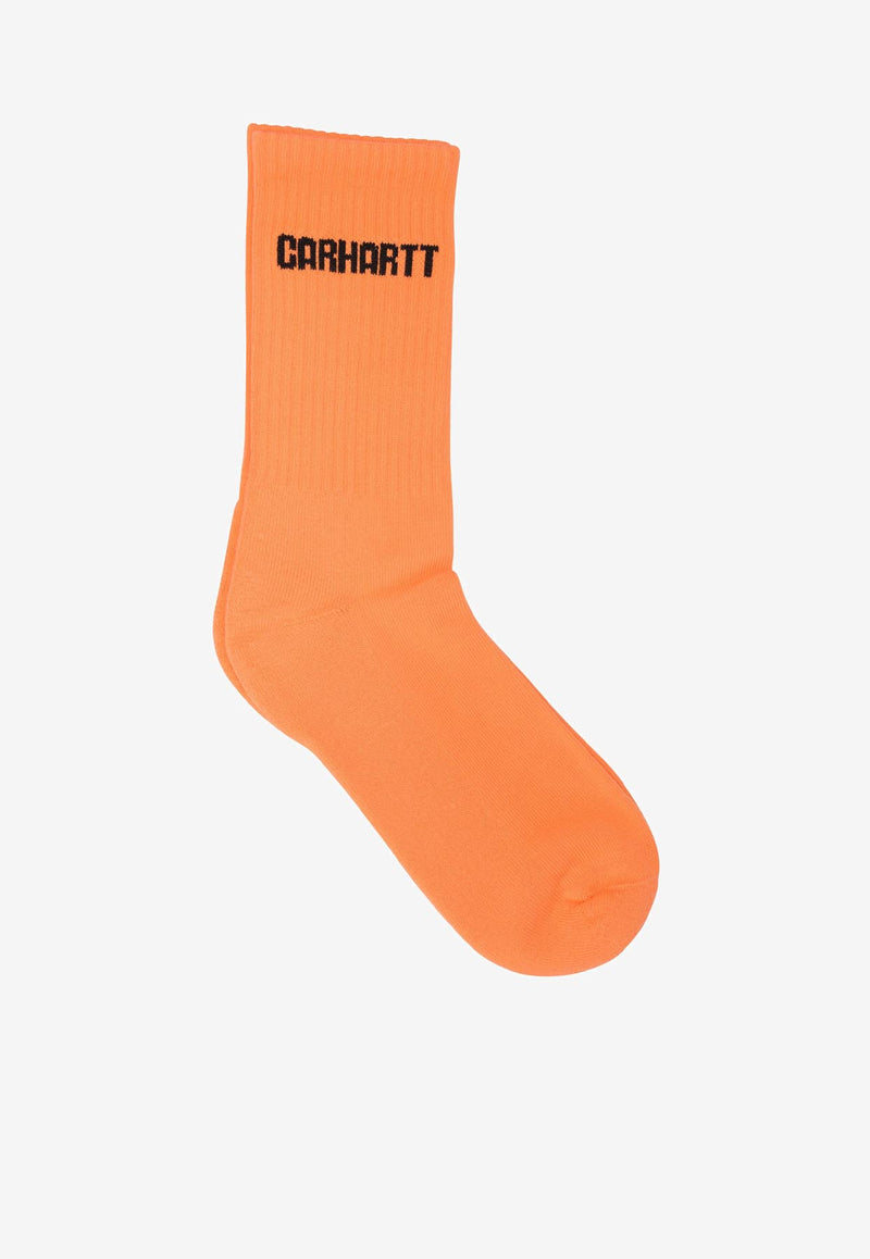 Carhartt Wip Logo Intarsia Socks Orange I0343712N8.XX_76490
