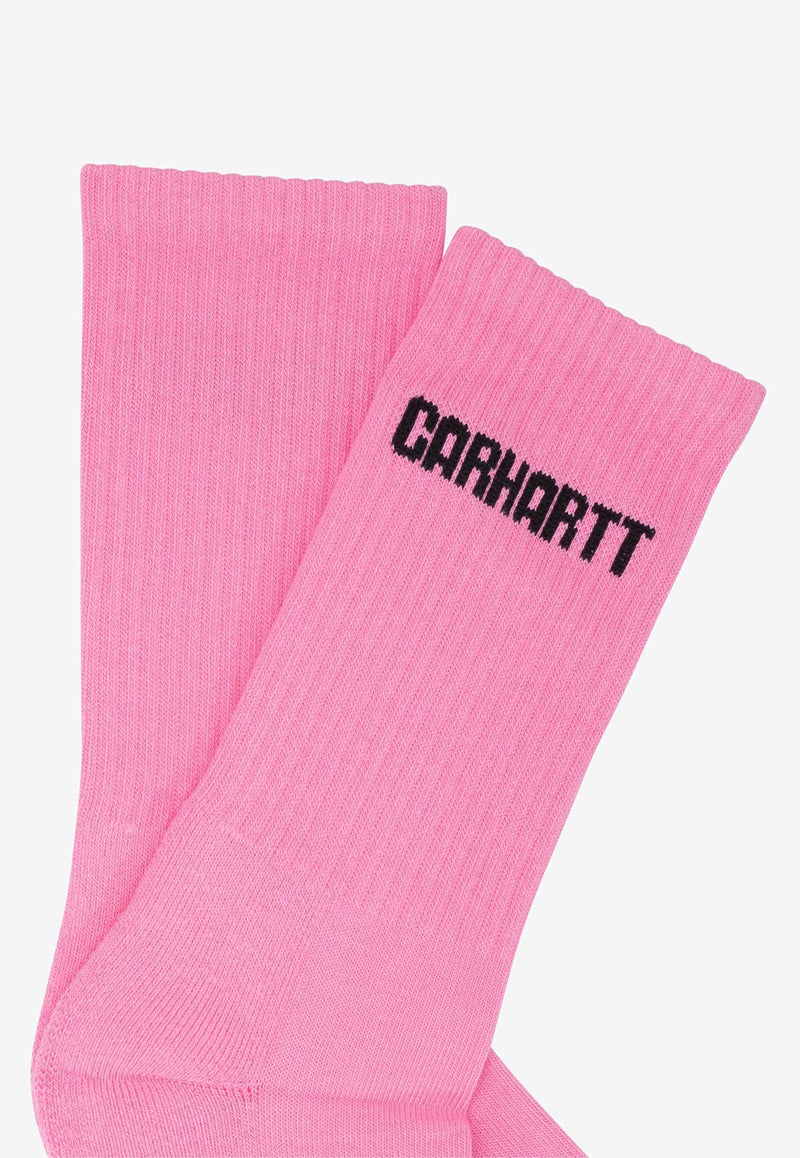 Carhartt Wip Logo Intarsia Socks Pink I0343712PH.XX_76480