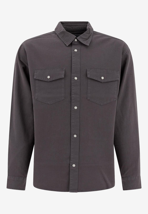Carhartt Wip Santa Fe Long-Sleeved Shirt Gray I0343842LQ.GD_76557