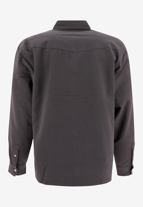 Carhartt Wip Santa Fe Long-Sleeved Shirt Gray I0343842LQ.GD_76557