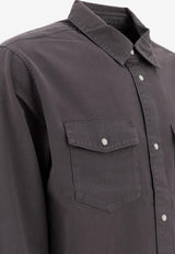 Carhartt Wip Santa Fe Long-Sleeved Shirt Gray I0343842LQ.GD_76557