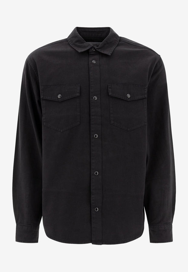 Carhartt Wip Santa Fe Long-Sleeved Shirt Black I03438489.GD_76561