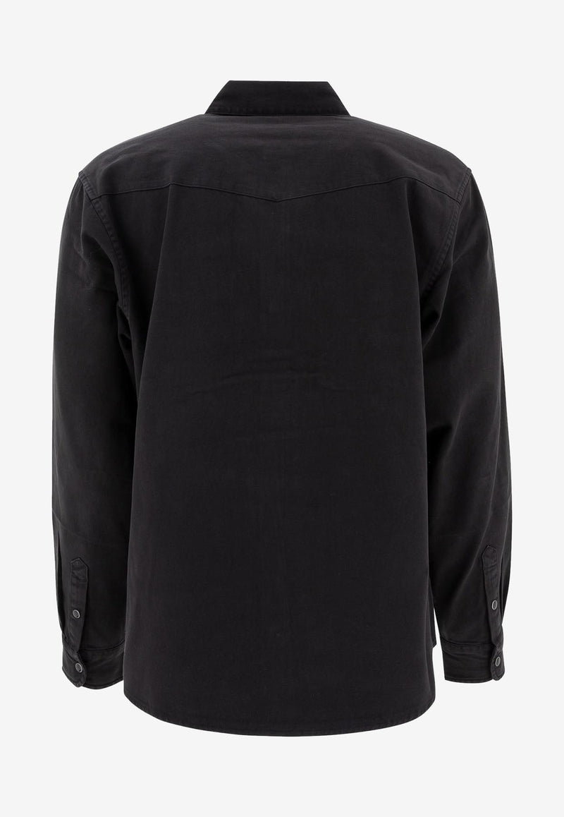 Carhartt Wip Santa Fe Long-Sleeved Shirt Black I03438489.GD_76561