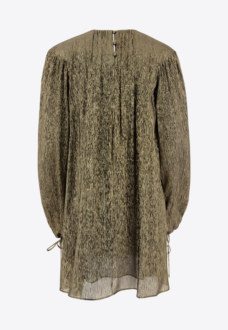 Chloé Silk Mini Dress Gold 25SRO14298OYY_76513