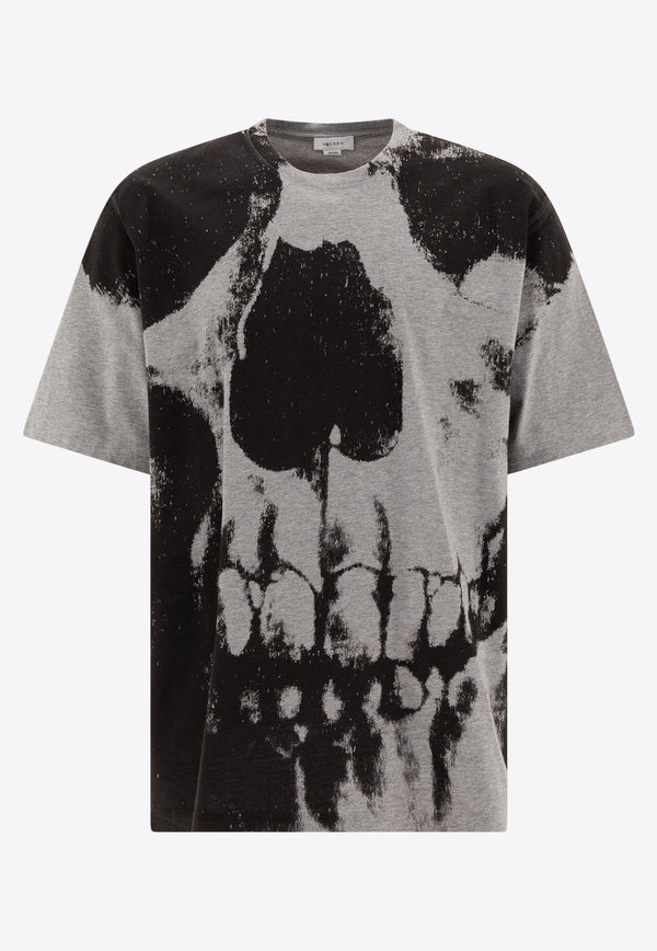 Alexander McQueen Skull-Print Crewneck T-shirt 815067QTAC50582_76687