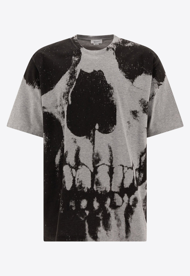 Alexander McQueen Skull-Print Crewneck T-shirt 815067QTAC50582_76687