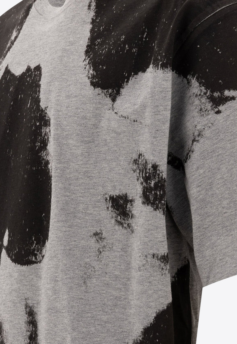 Alexander McQueen Skull-Print Crewneck T-shirt 815067QTAC50582_76687