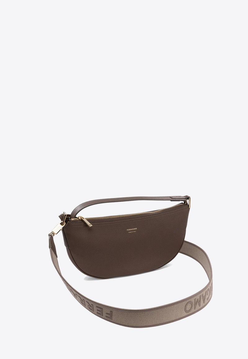 Ferragamo Small Smile Hobo Bag in Leather 0781656_76674