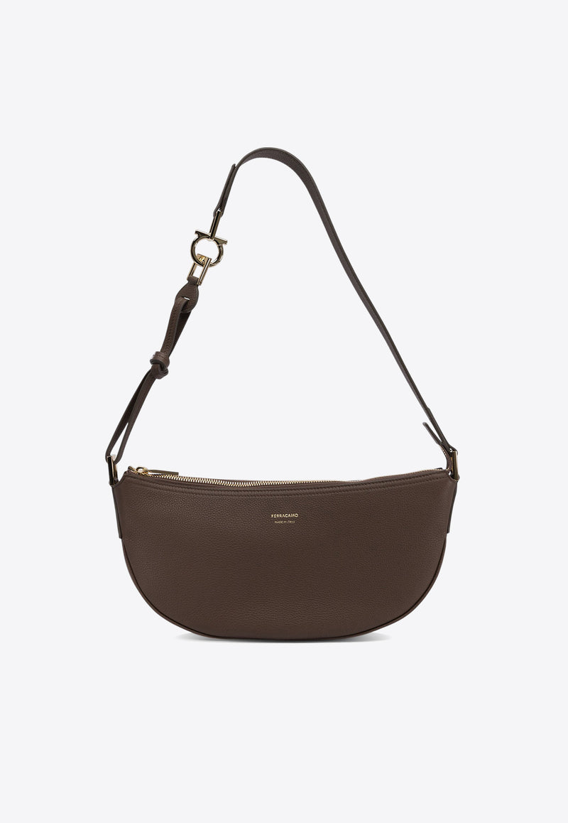 Ferragamo Small Smile Hobo Bag in Leather 0781656_76674
