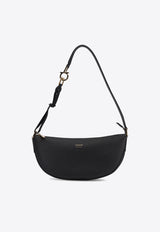 Ferragamo Small Smile Zipped Hobo Bag Black 0782182_76692