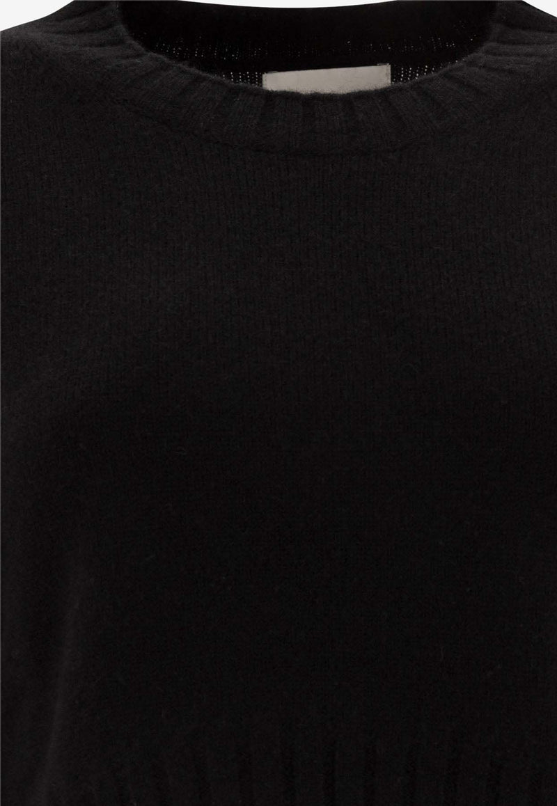 Loulou Studio Cashmere Cropped Sweater Black MORABLACK_76665