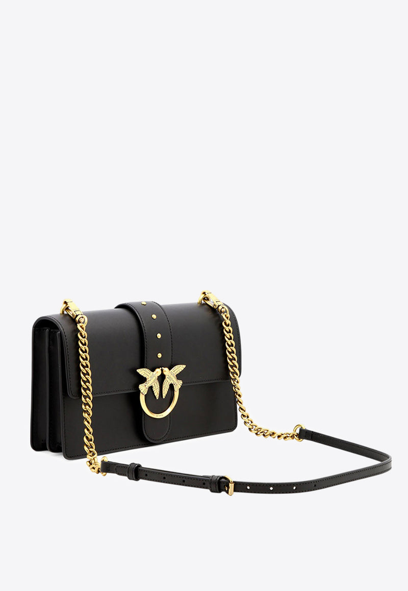 PINKO Classic Love Leather Crossbody Bag Black 100053A0F1Z99Q_76643