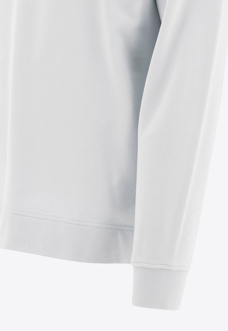 Stone Island Logo Embroidered Sweatshirt Sky Blue 6100667S0124V0041_76699