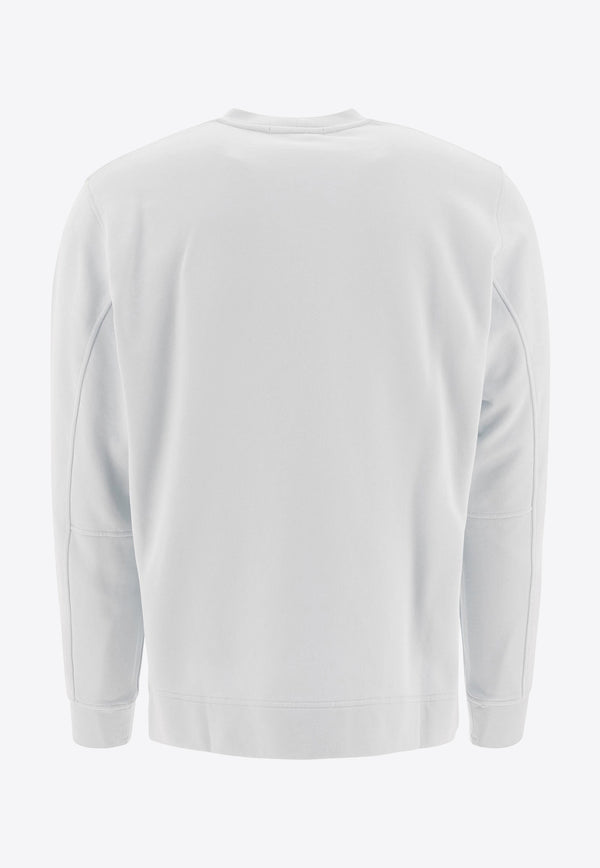 Stone Island Logo Embroidered Sweatshirt Sky Blue 6100667S0124V0041_76699