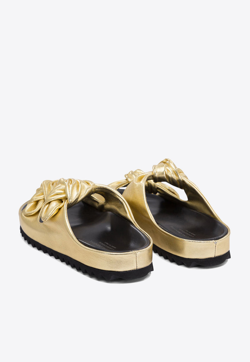 Officine Creative Knotted Leather Sandals PELAGIE/010MIRO STAR ORO_76751