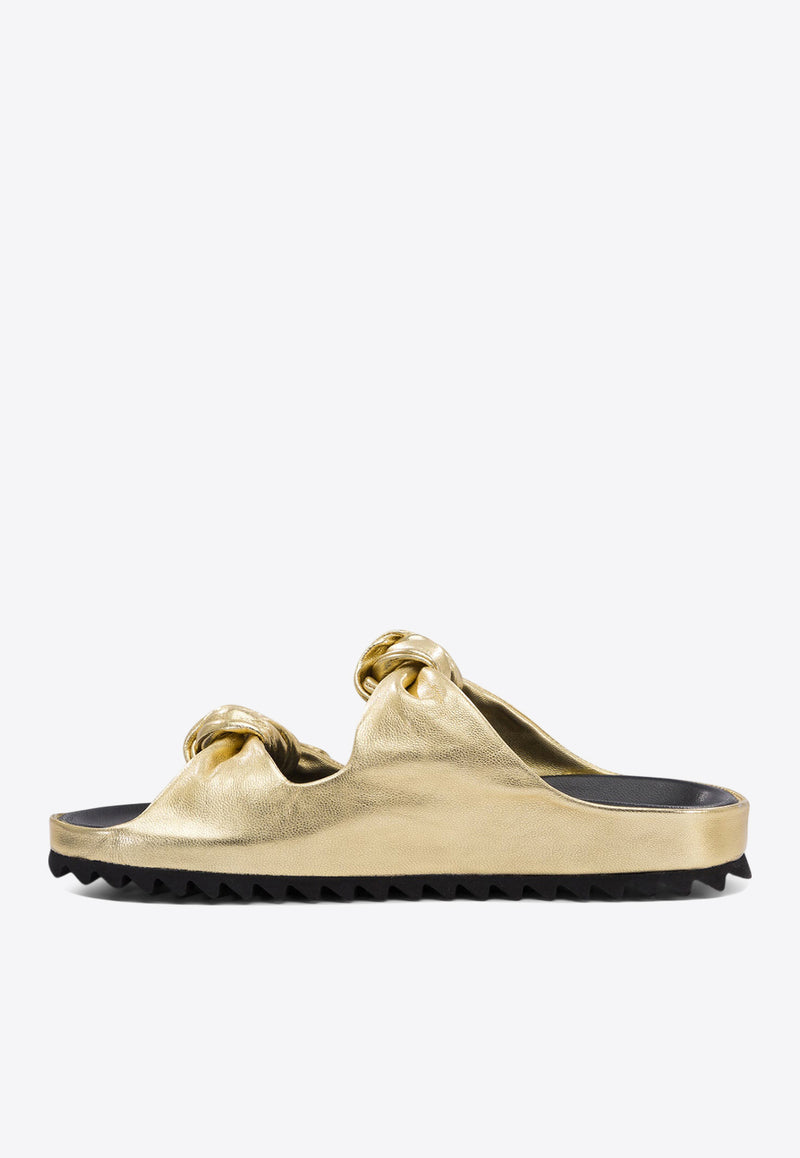 Officine Creative Knotted Leather Sandals PELAGIE/010MIRO STAR ORO_76751