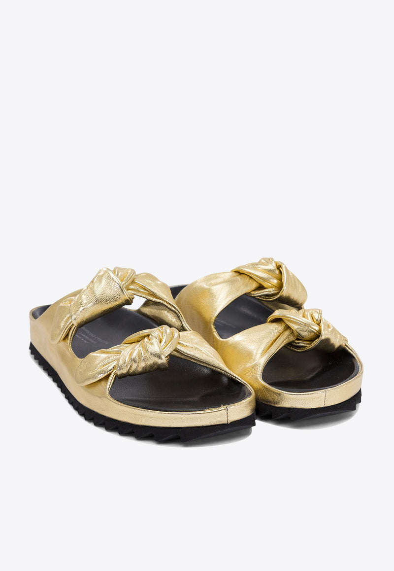 Officine Creative Knotted Leather Sandals PELAGIE/010MIRO STAR ORO_76751