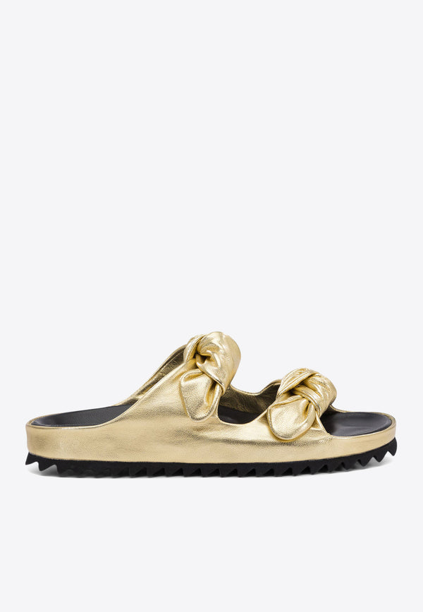 Officine Creative Knotted Leather Sandals PELAGIE/010MIRO STAR ORO_76751
