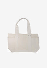 The North Face Circular Logo Canvas Tote Bag White NF0A88TNLE71_76747