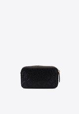 PINKO Embossed Leather Crossbody Bag Black 104292A1YBZ99Q_76937
