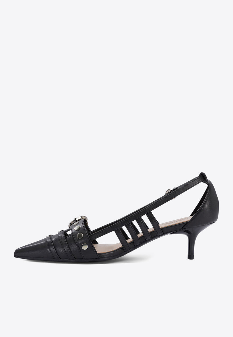 PINKO Gloria 50 Nappa Leather Pumps Black SD0249P003Z99_76857