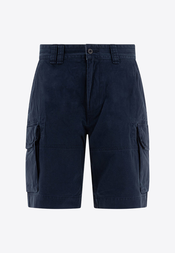 Polo Ralph Lauren Logo Patch Cargo Shorts Blue 710548502005AVIATOR NAVY_76846