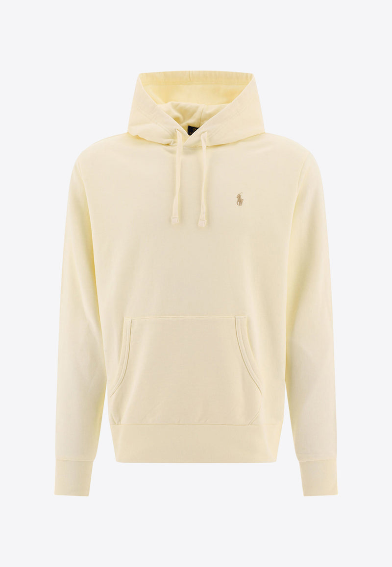 Polo Ralph Lauren Logo Embroidered Hooded Sweatshirt Cream 710916690003CLUBHOUSE CREAM_76879