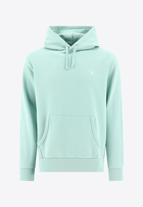 Polo Ralph Lauren Logo Embroidered Hooded Sweatshirt Light Blue 710916690012CELADON_76892