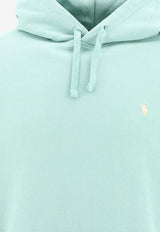 Polo Ralph Lauren Logo Embroidered Hooded Sweatshirt Light Blue 710916690012CELADON_76892