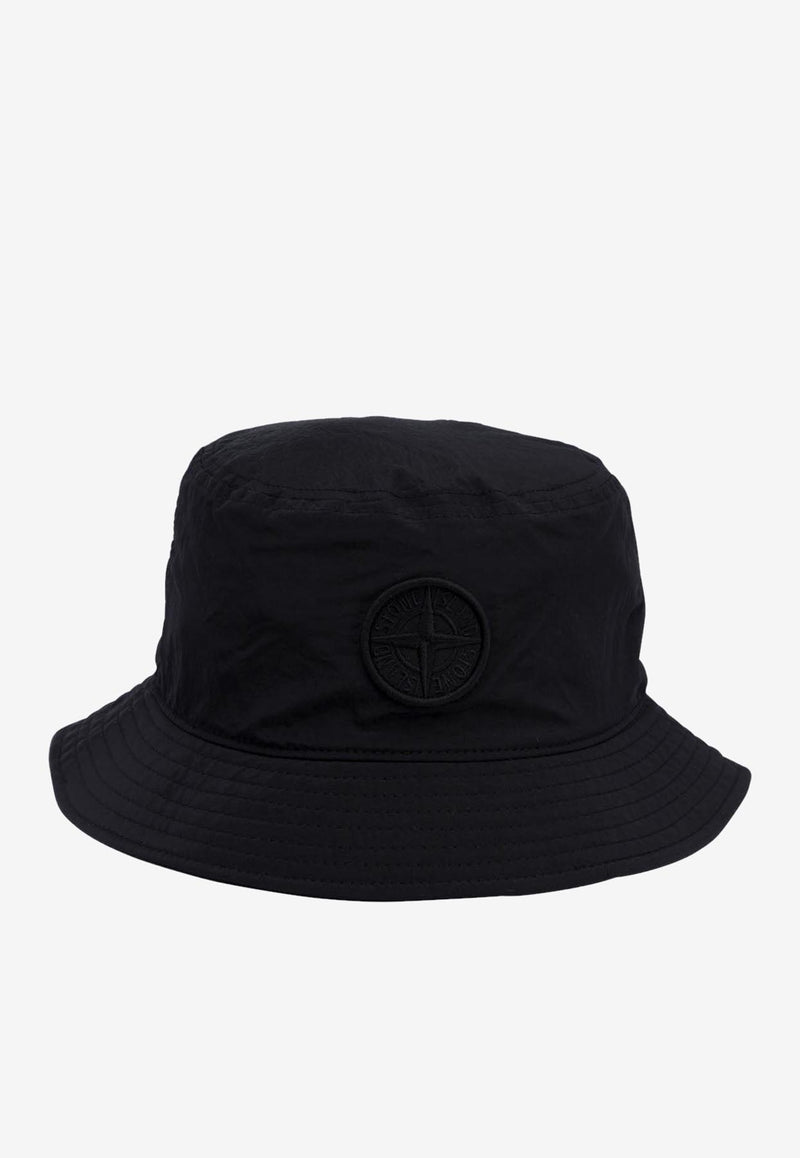 Stone Island Junior Boys Embroidered Compass Bucket Hat Black 9100002S0064V0029_76924