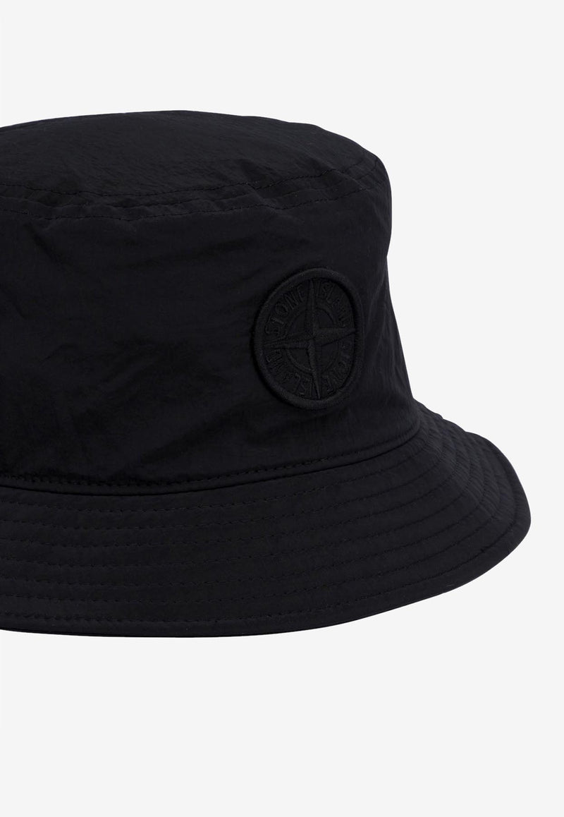 Stone Island Junior Boys Embroidered Compass Bucket Hat Black 9100002S0064V0029_76924