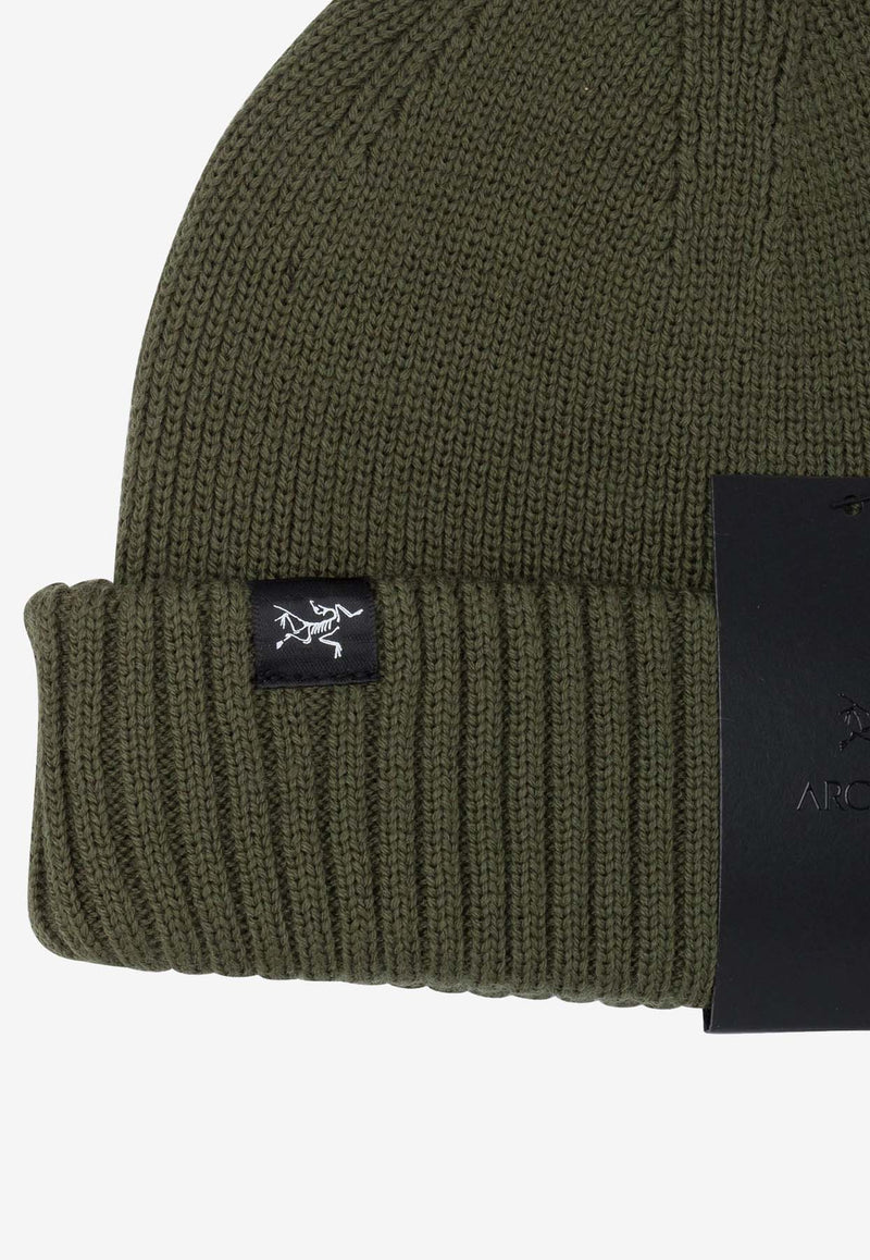 Arc'teryx Logo Patch Wool-Blend Beanie Green X000007423MT TATSU_76832