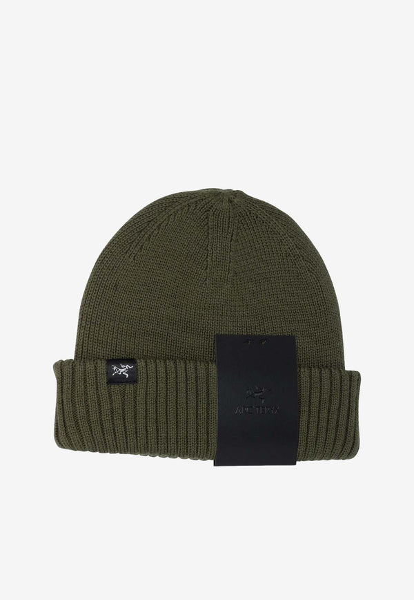 Arc'teryx Logo Patch Wool-Blend Beanie Green X000007423MT TATSU_76832