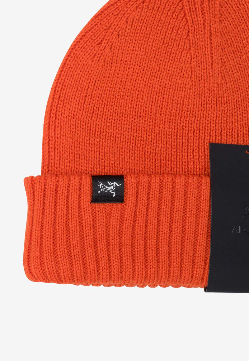 Arc'teryx Logo Patch Wool-Blend Beanie Orange X000007423MT SOLARIS_76899