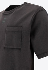 Alexander McQueen Short-Sleeved Solid T-shirt 815068QTAC60548_77031 Black