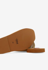 Chloé Woody Logo Jacquard Sandals Cream C22U188Z3101_77061