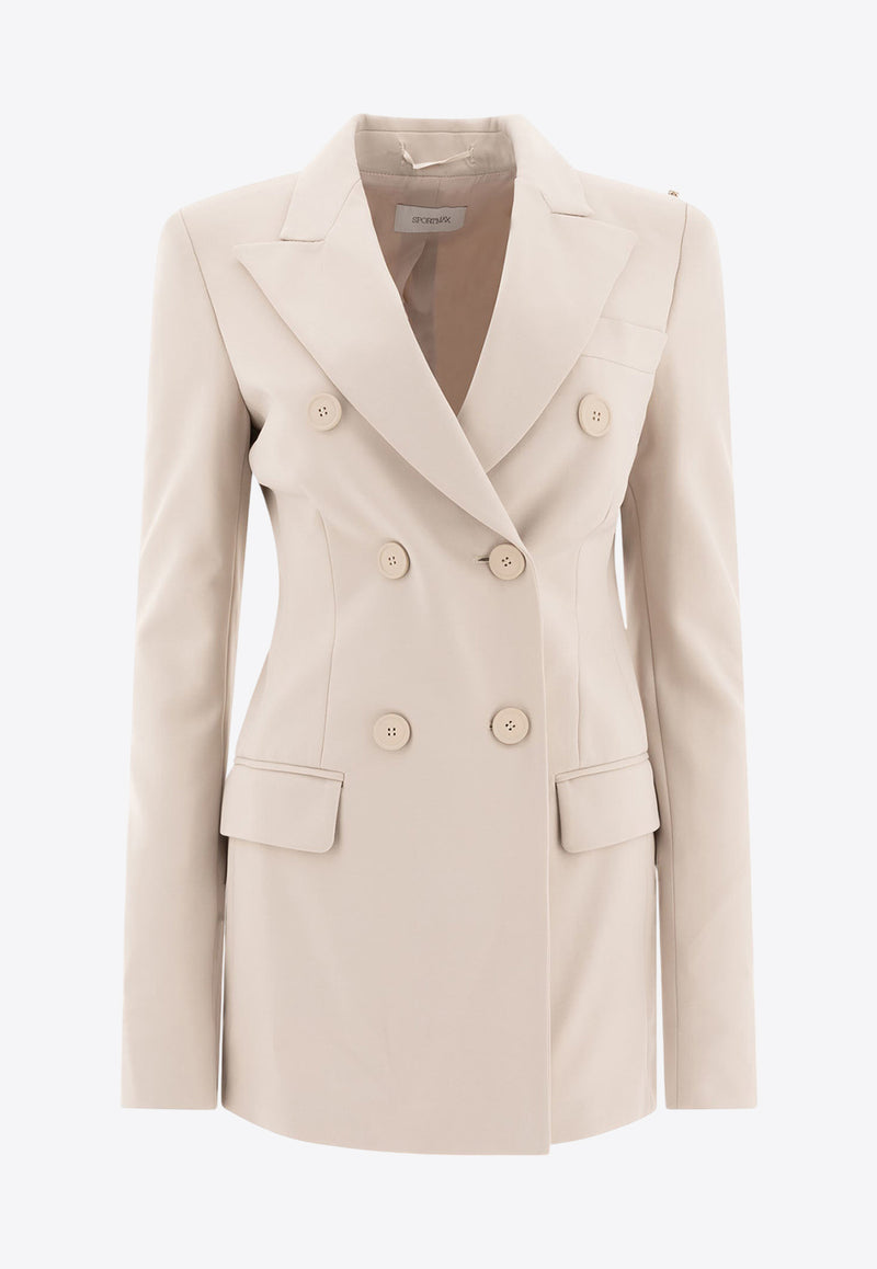 Sportmax Frizzo Double-Breasted Blazer 2512911011600FRIZZO001_77093 Beige