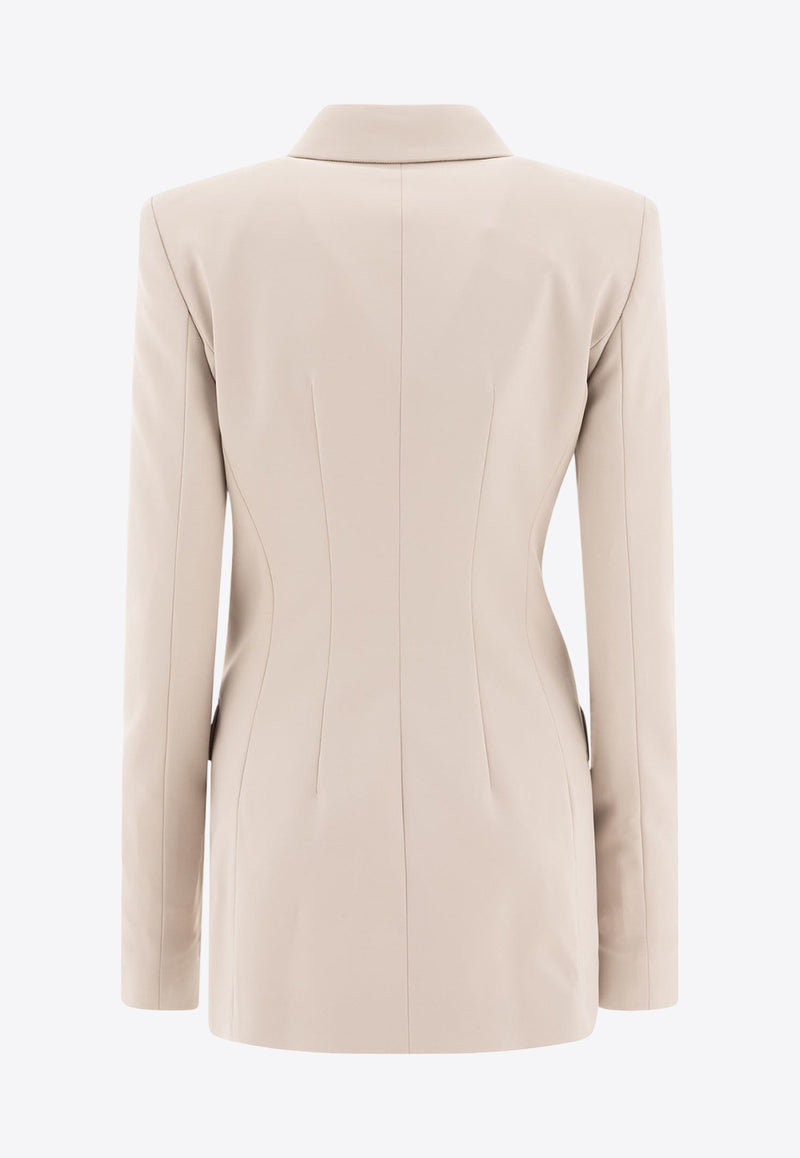 Sportmax Frizzo Double-Breasted Blazer 2512911011600FRIZZO001_77093 Beige
