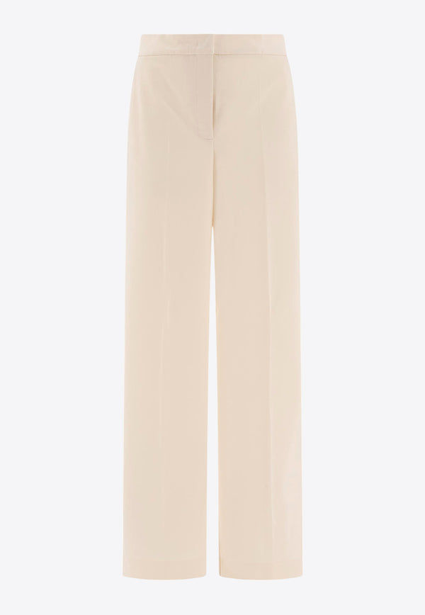 Max Mara Orche Straight-Leg Tailored Pants Cream 2511781038600ORCHE001_77086