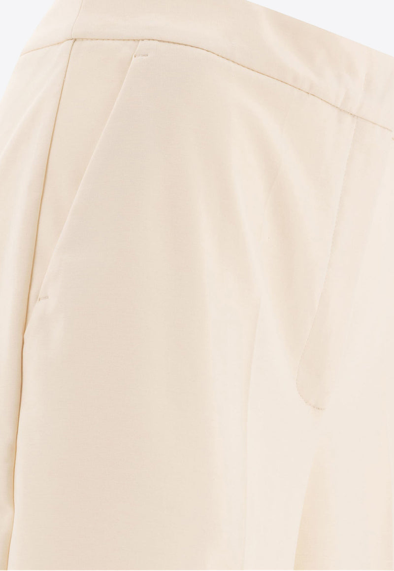 Max Mara Orche Straight-Leg Tailored Pants Cream 2511781038600ORCHE001_77086