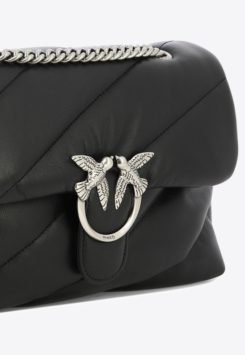 PINKO Classic Love Bag Puff Maxi Quilt Crossbody Bag Black 100038A0F2Z99O_77007