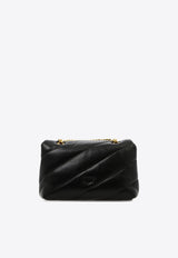 PINKO Classic Love Bag Puff Maxi Quilt Crossbody Bag Black 100038A0F2Z99Q_77117
