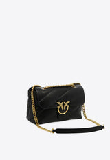 PINKO Classic Love Bag Puff Maxi Quilt Crossbody Bag Black 100038A0F2Z99Q_77117