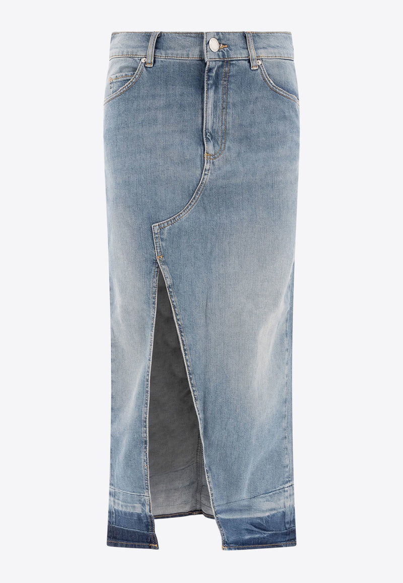 PINKO Midi Denim Skirt Blue 104628A2EAPJE_77098