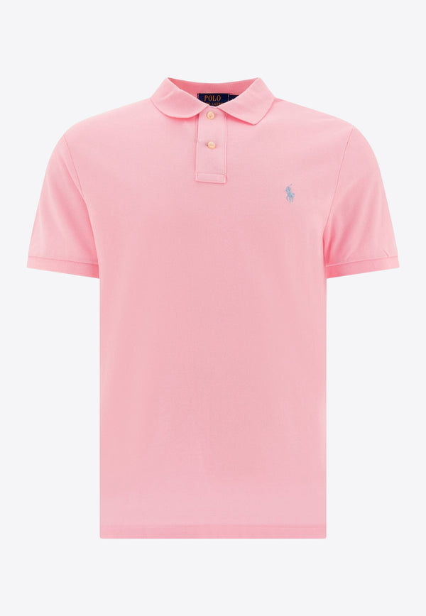 Polo Ralph Lauren Pique Polo Logo T-shirt Pink 710680784424BATH PINK/C7172_77053