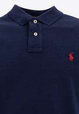Polo Ralph Lauren Logo Embroidered Polo T-shirt Blue 710782592008NEWPORT NAVY/C3870_77068
