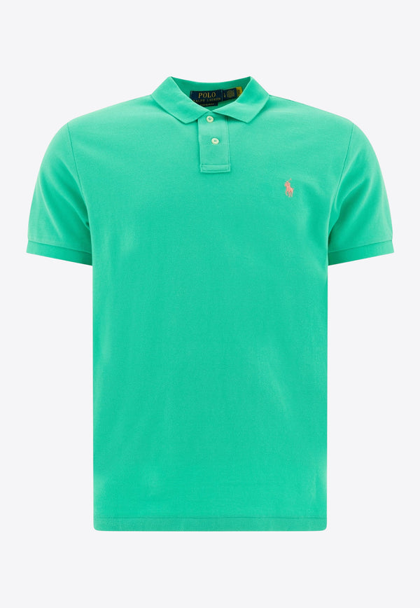 Polo Ralph Lauren Logo Pique Polo T-shirt Green 710782592018SUNSET GREEN/C3125_77033