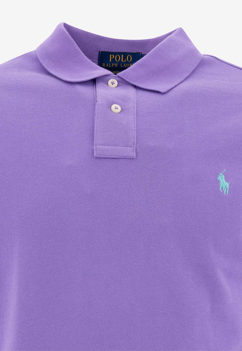 Polo Ralph Lauren Logo Embroidered Polo T-shirt Purple 710782592028CACTUS PURPLE/ C6103_77032