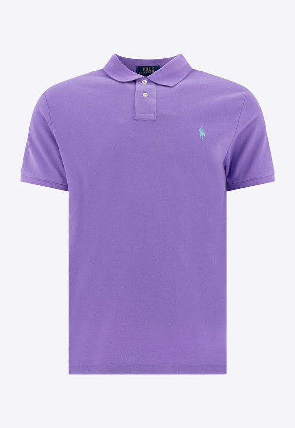 Polo Ralph Lauren Logo Embroidered Polo T-shirt Purple 710782592028CACTUS PURPLE/ C6103_77032