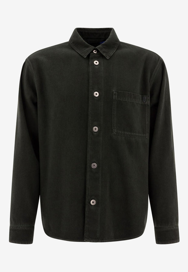 Burberry Essential Denim Overshirt Black 8101259_77185
